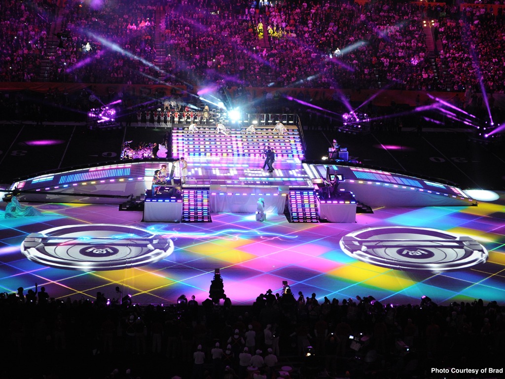Palco Halftime, Show de 2012- Apresentação da Madonna no Super Bowl