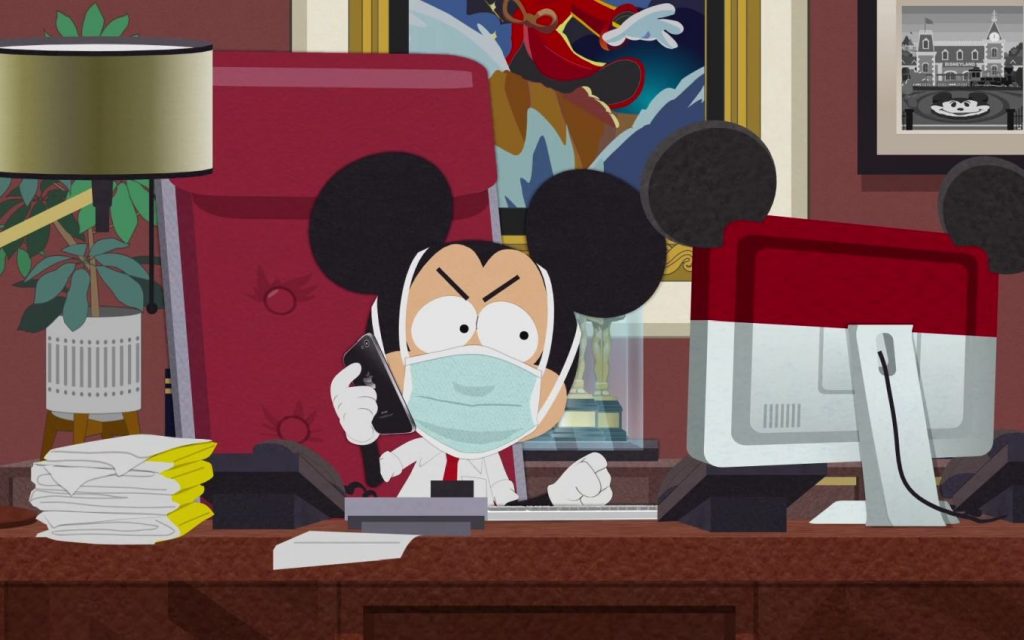 Mickey bravo com Randy em South Park