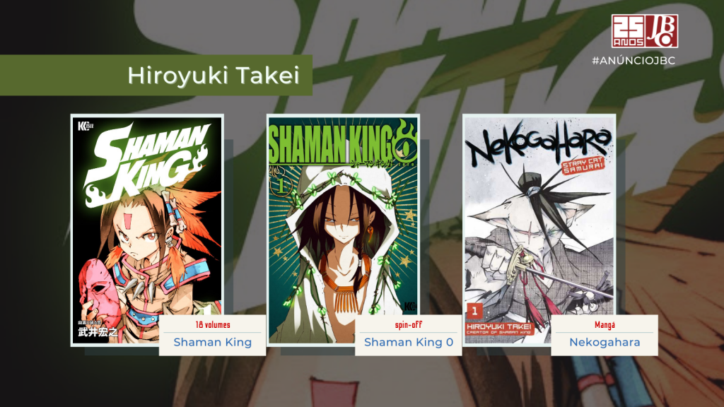 Shaman King, Nekogahara e Shaman King Zero serão publicados pela Editora JBC