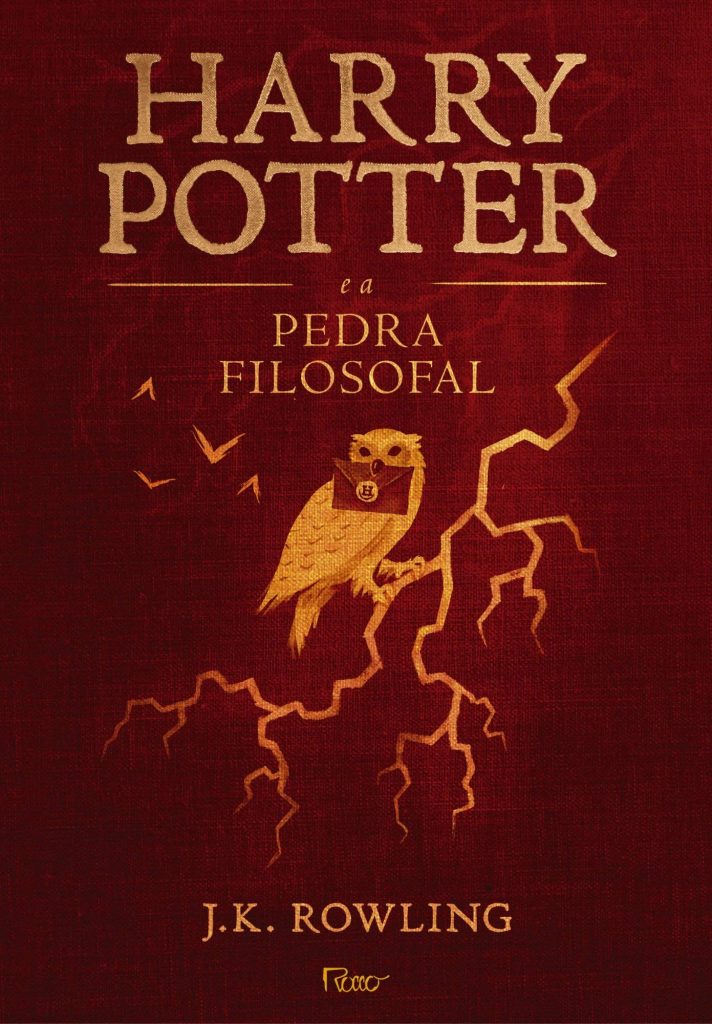 Capa do livro "Harry Potter e a pedra filosofal"