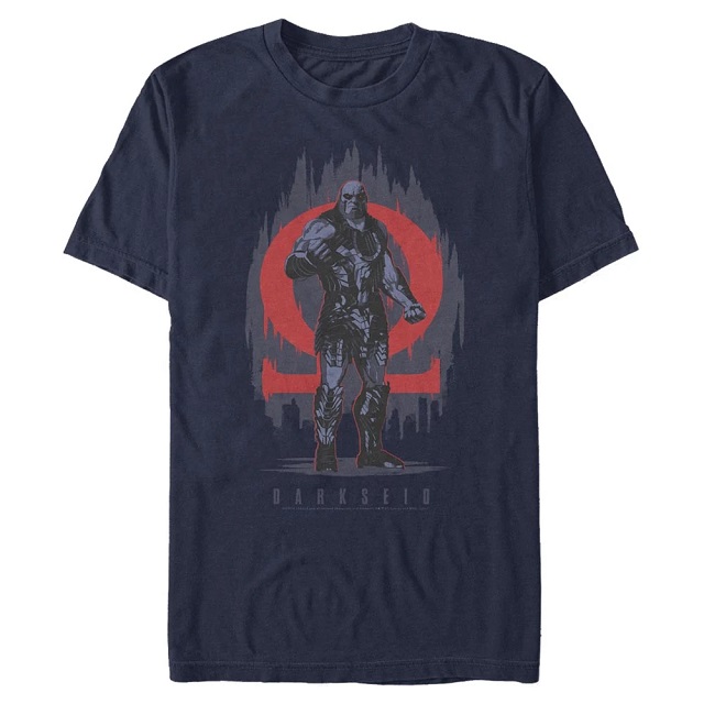 Camisa liga da justiça com estampa do darkseid