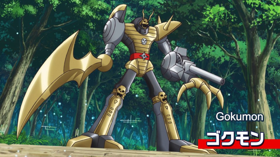 Gokumon em Digimon Adventure, também conhecido como Reapermon