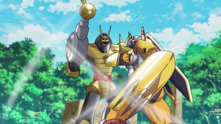 WarGreymon contra Gokumon