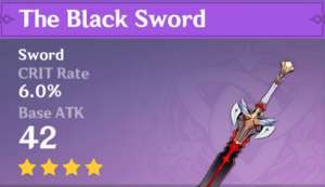 Espada Negra, genshin Impact