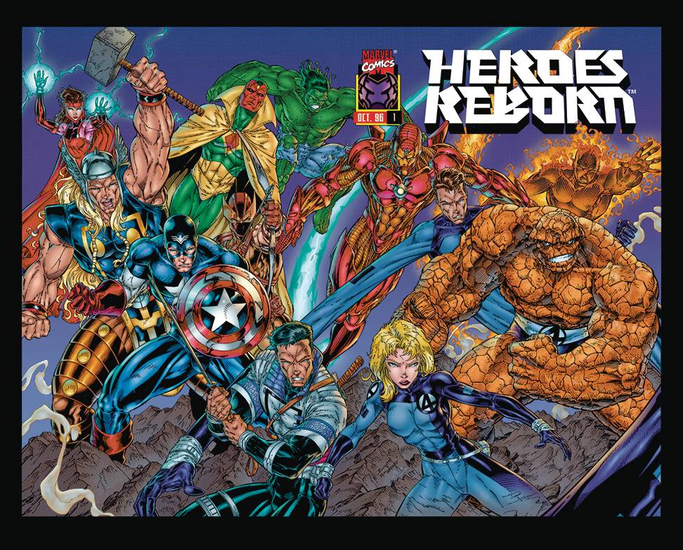 Capa da revista Heroes reborn de 1996