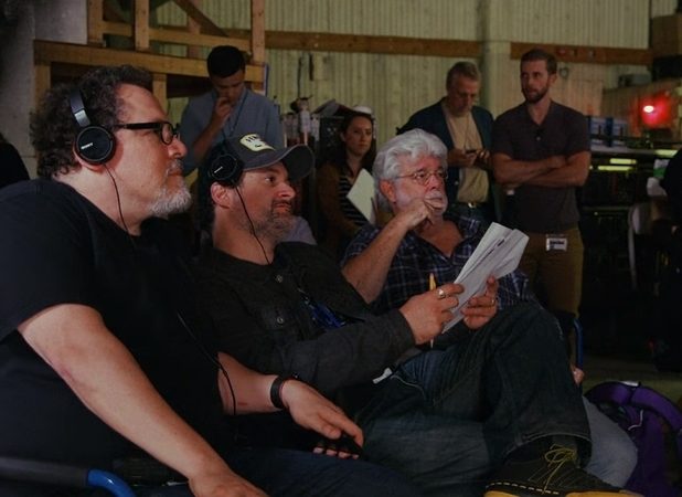 George Lucas no set de The Mandalorian