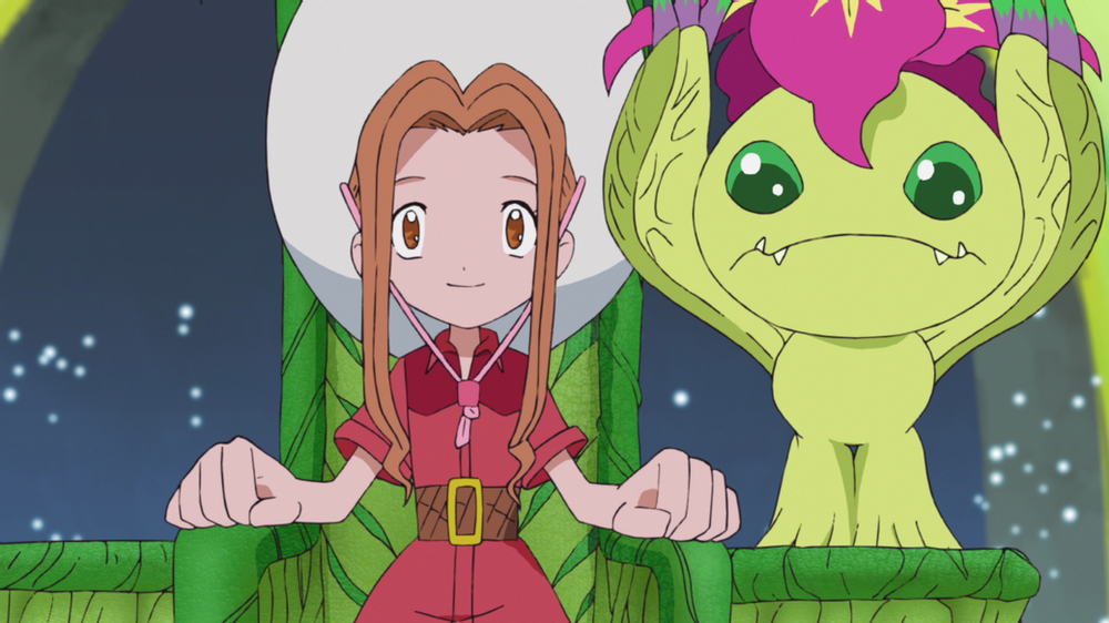 A personagem de digimon Mimi em O Reino em Perigo