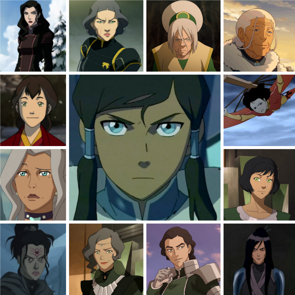 As personagens femininas da série A lenda de Korra