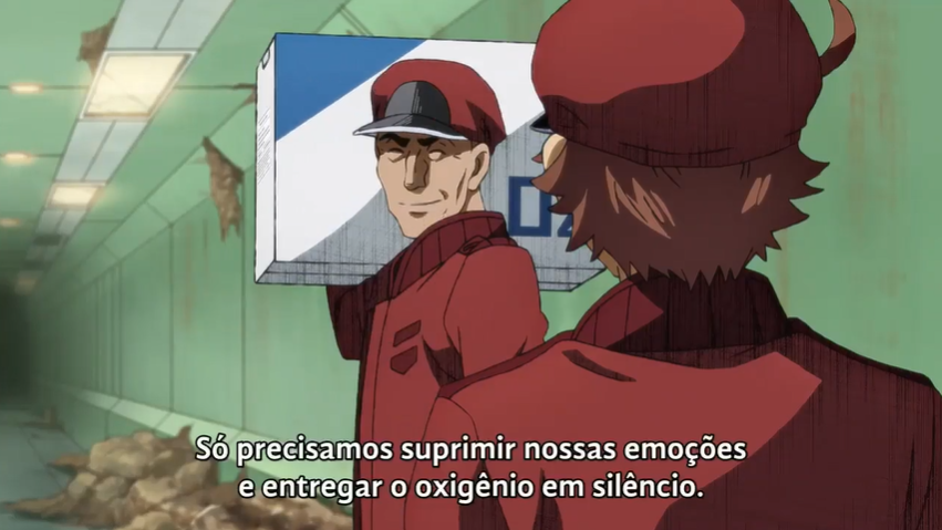 Eritrocitos em Hataraku Saibou Black