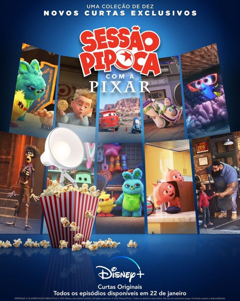 Sessão pipoca com a pixar estreia dia 22