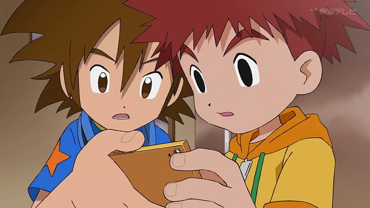 Taichi e Koshiro, de Digimon: Adventure