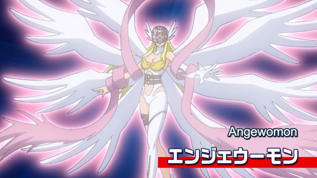 Tailmon se torna Angewomon 