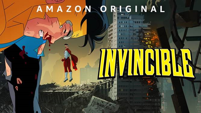 A foto mostra os heróis da nova série Invincible da Amazon Prime Video. Otageek