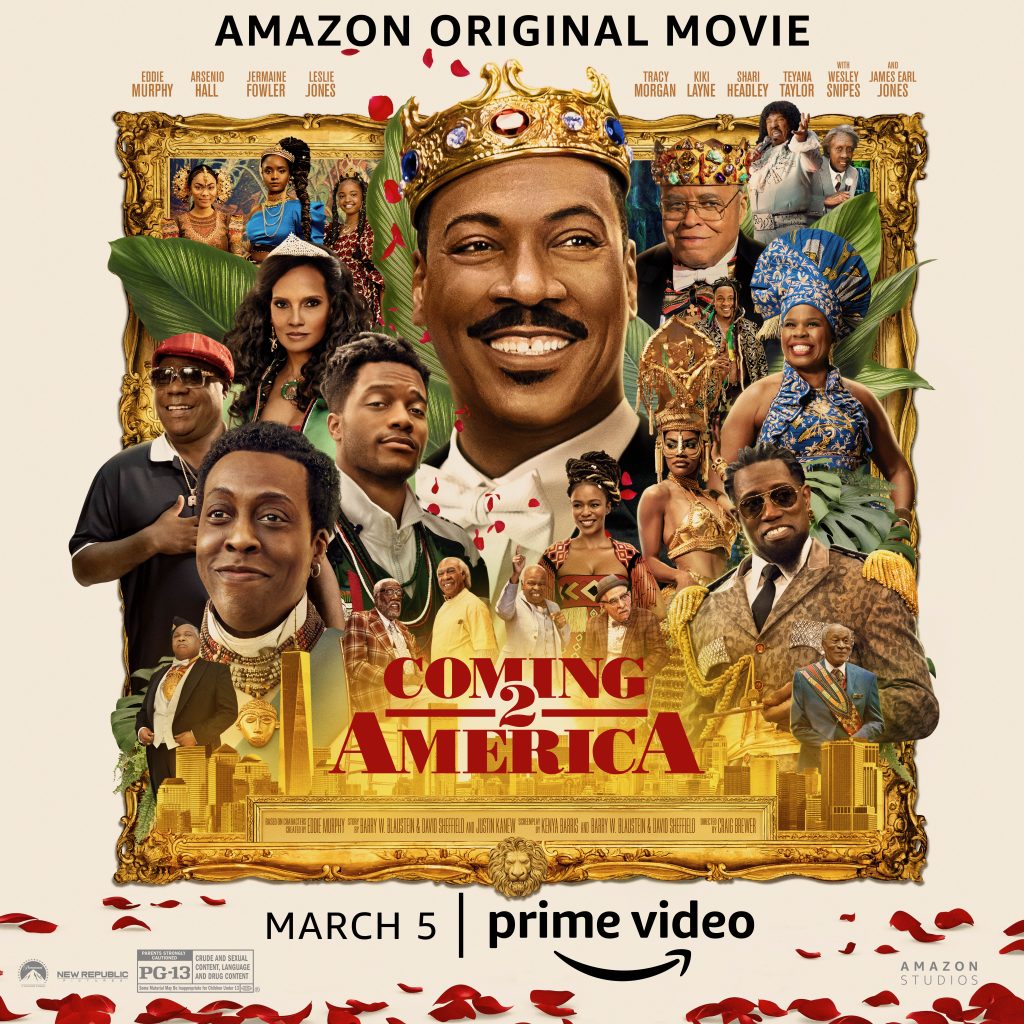 A foto mostra o elenco do filme 'Um Príncipe em Nova York 2' da Amazon Prime Video. 