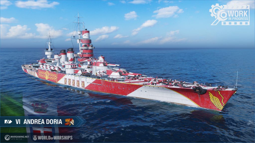 Encouraçado Italiano Andrea Doria de World of Warships