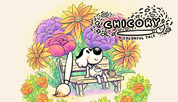 Logo do jogo Chicory: a colorful tale