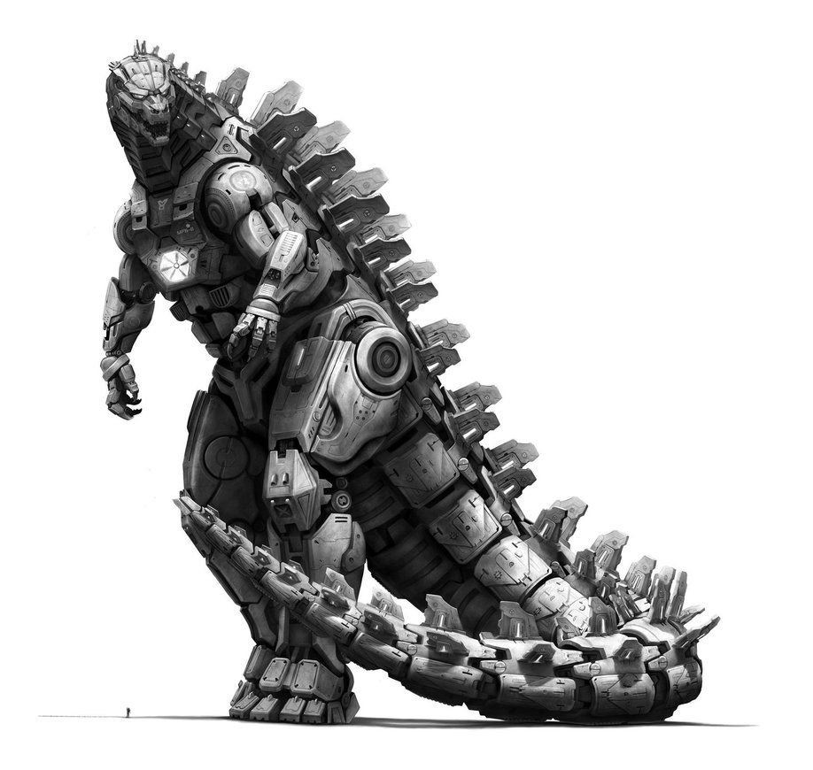 Fanart do possível design do MechaGodzilla