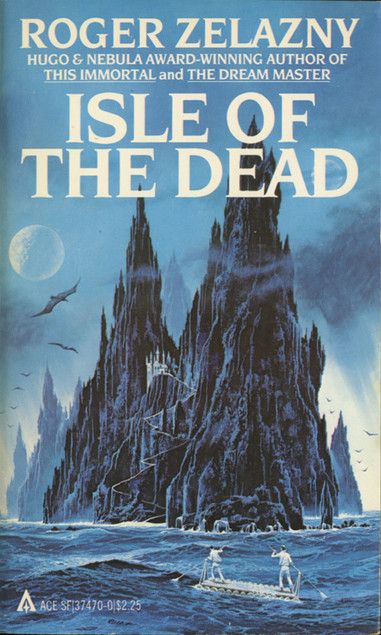 Capa do romance Isle of the Dead, do escritor Roger Zelazny, lançado em 1969.