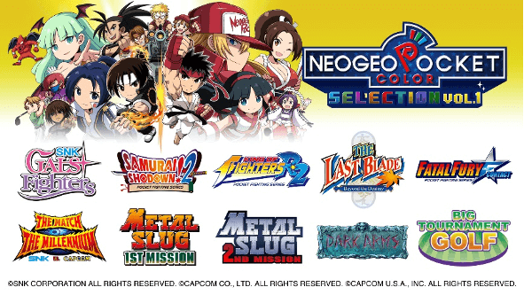 Jogos da NeoGeo Pocket Color Selection Vol. 1 