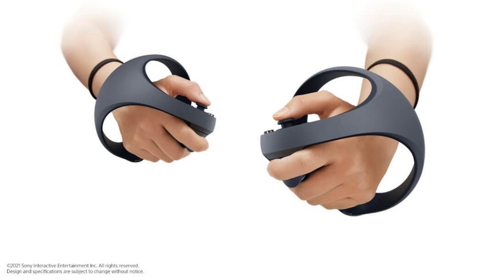 Imagem do novo controle VR do PS5. Quem sabe você não aproveite em uma futura Play at Home.