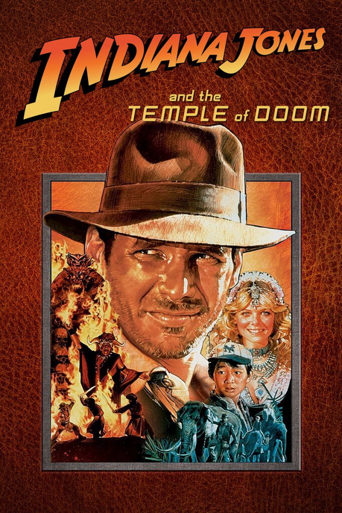 Indiana Jones ao centro e os demais personagens da trama espalhados pela capa 