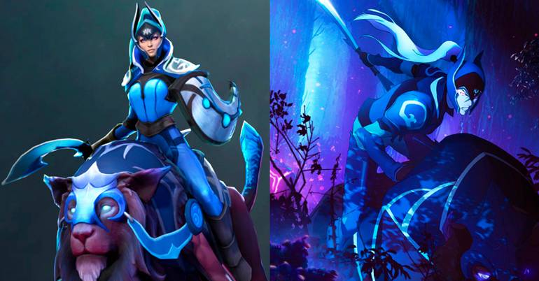 Luna personagem do jogo Dota 2 em Dota: Dragons Blood