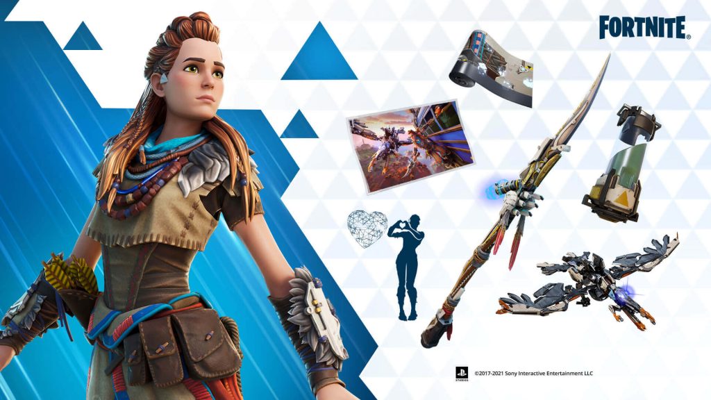 Aloy e as skins de suas armas