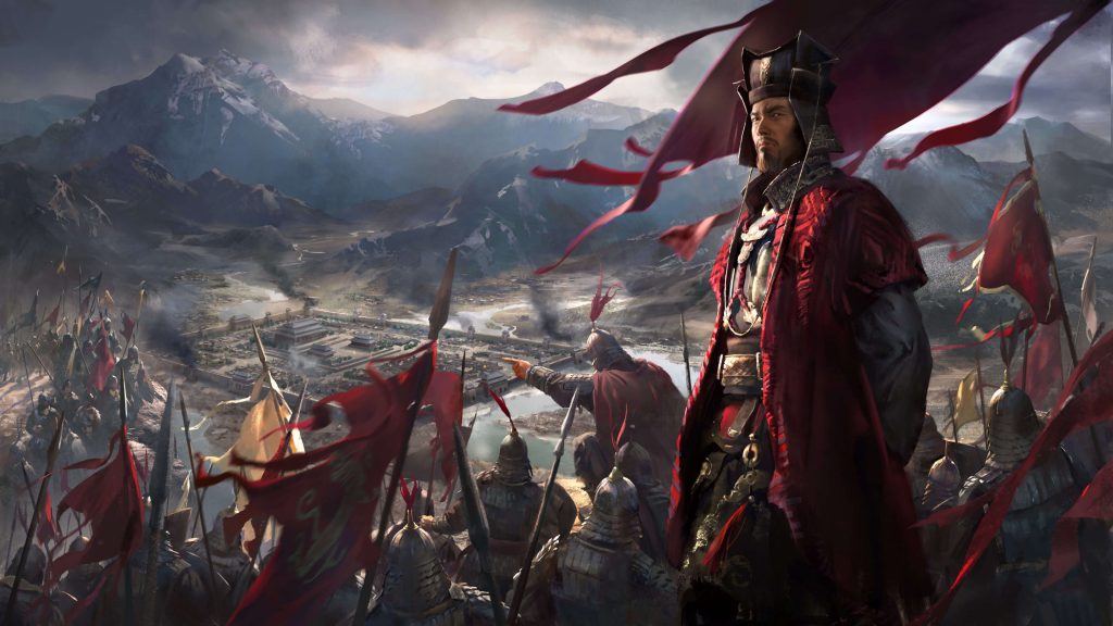 Cao Cao e seu exército em Total War: Three Kingdoms.