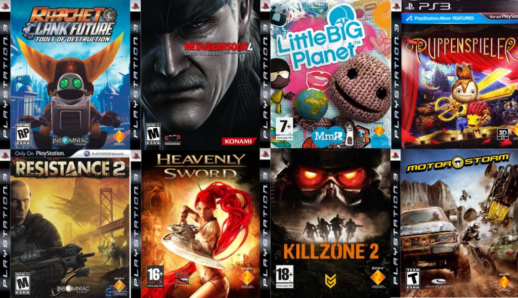 Capa dos 8 jogos exclusivos para PS3 que não tiveram versões em outros consoles.