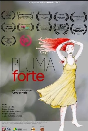 Cartaz oficial de Pluma Forte. Otageek