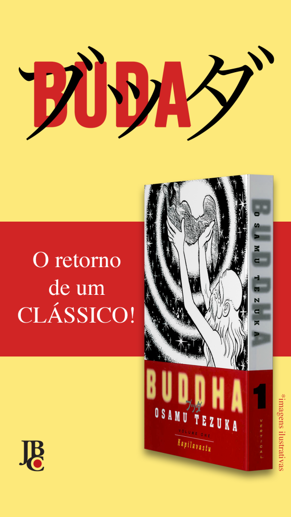 Imagem promocional, o retorno de um clássico, o mangá Buda