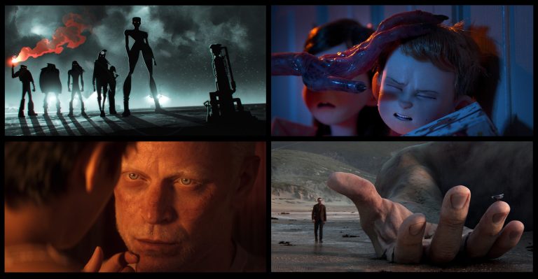 Trechos dos curtas de Love, Death and Robots.