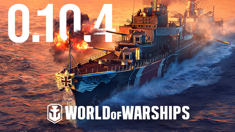 banner de World of Warships com um navio de guerra em alto mar disparando fogos - Otageek