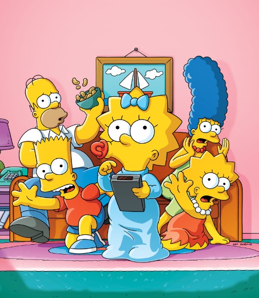 Todas as temporadas de “Os Simpsons" estará disponivel no Star+  na figura todos os membros da familia estão no centro - Otageek