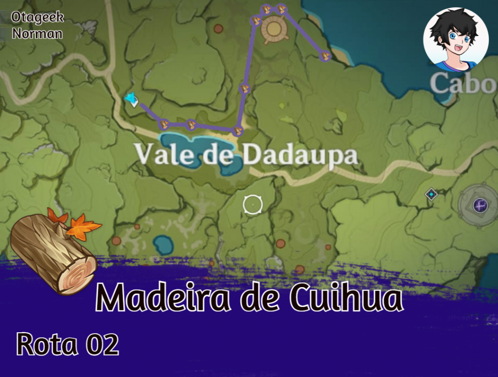 Segunda rota para se farmar madeira de Cuihua