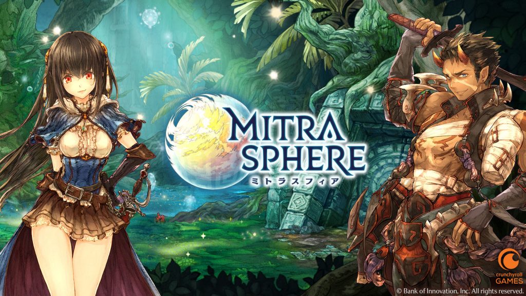 Arte para divulgação do Novo jogo da Crunchyroll Games, Mitra Sphere