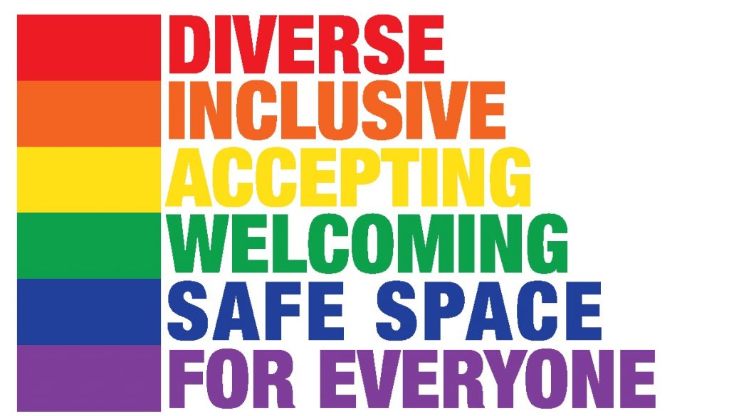Bandeira-slogan da True Colors United, fundado por Cindy Lauper
para auxiliar os LGBTQIA+ moradores de rua.
