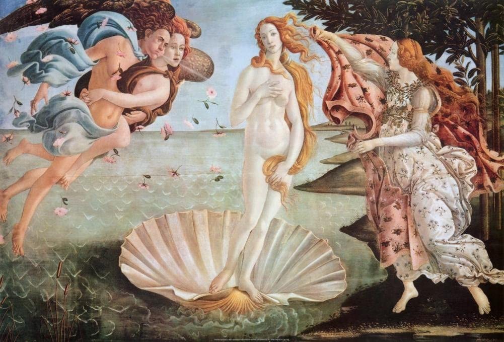Quadro O Nascimento de Vênus de Sandro Botticelli - LGBTQIA+