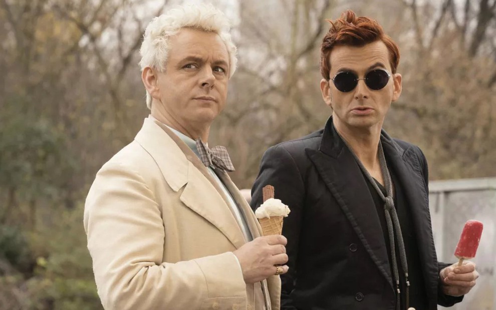  Aziraphale e Crowley em Good omens