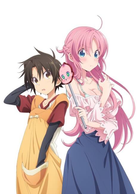 Poster oficial mostra os protagonistas de Megami-ryou no Ryoubo-kun.