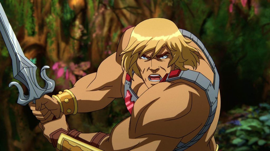 He-Man na série dos Mestres do Universo na Netflix.