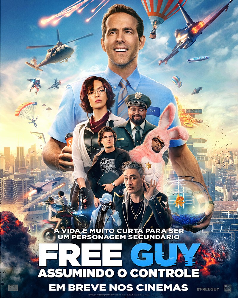 Personagens aparecem em novo pôster de Free Guy