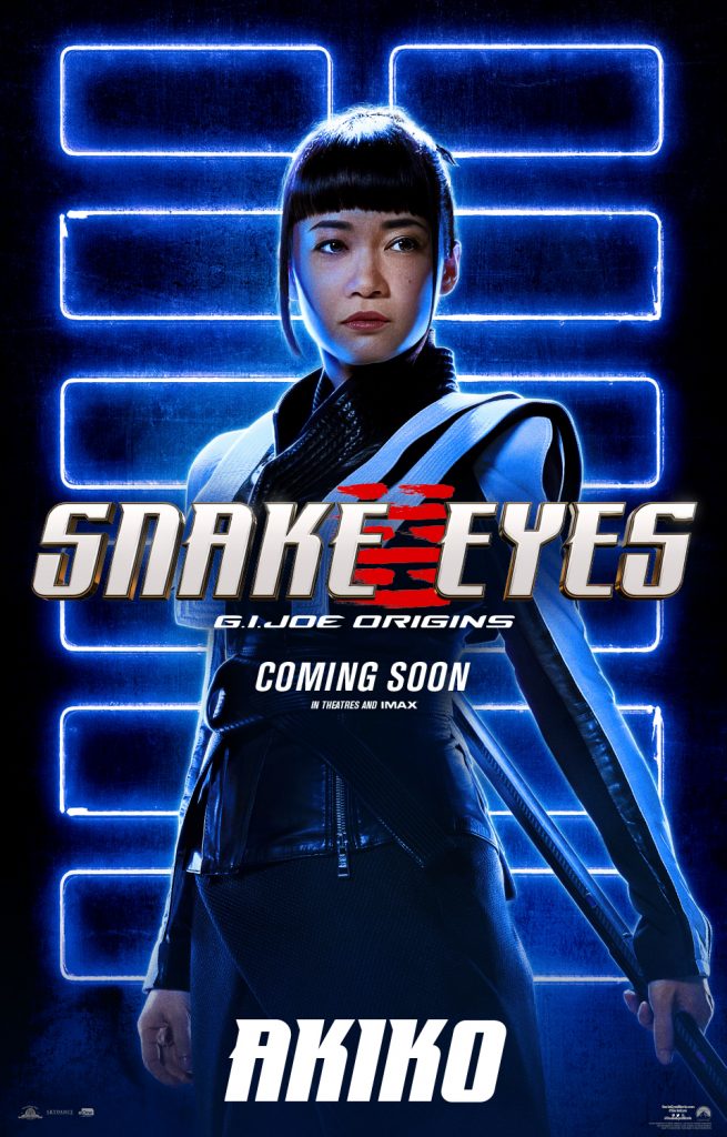 Pôster oficial de Akiko em Snake Eyes.