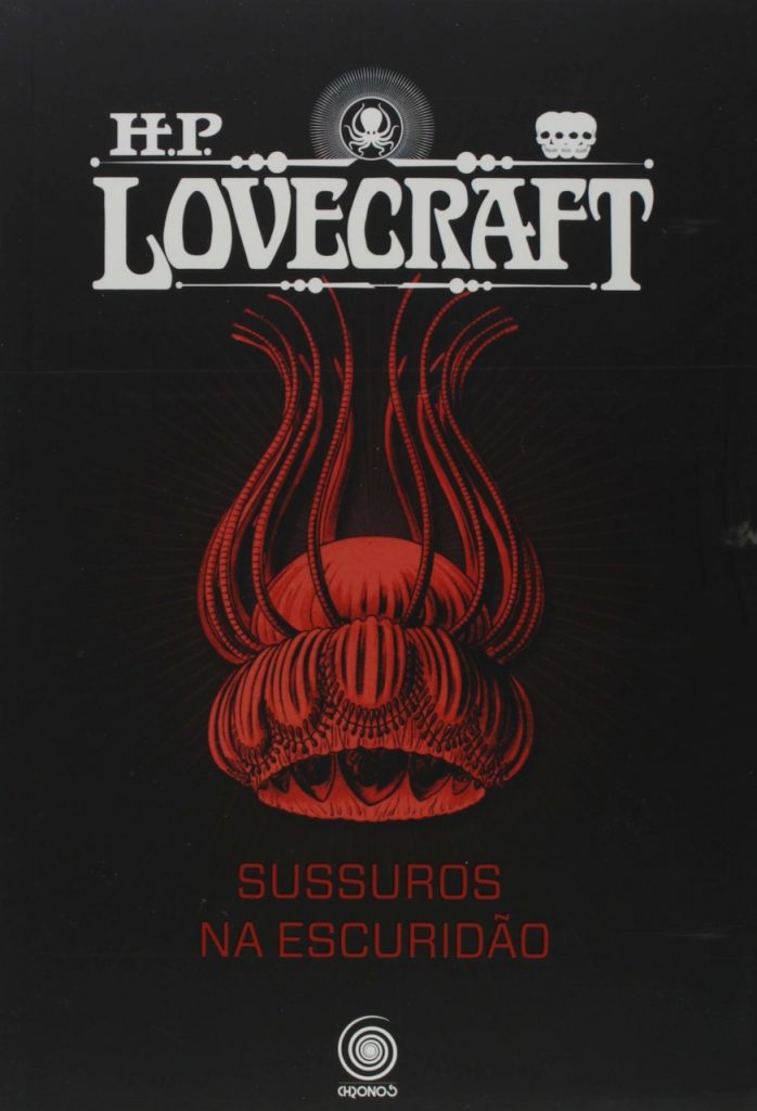 Capa do Livro "Sussurros na Escuridão" de Lovecraft