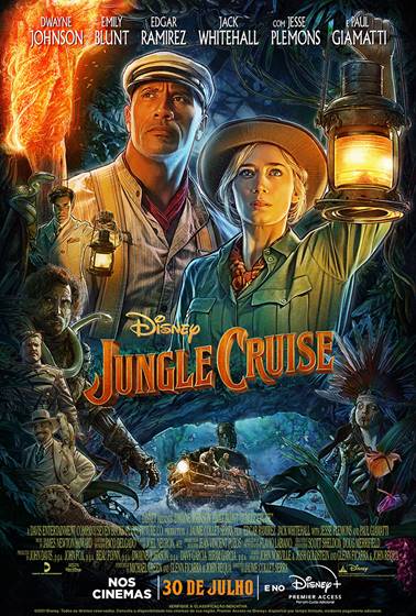 Pôster oficial de Jungle Cruise da Disney+. Otageek