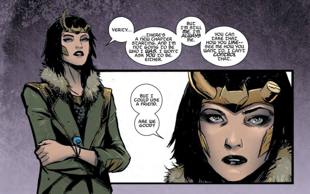 Versão nos quadrinhos da Lady Loki da Marvel