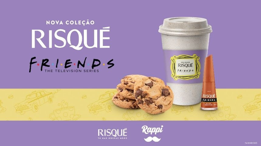 Nova coleção da Risqué inspirada em Friends em parceria com o aplicativo de delivery Rappi - Otageek