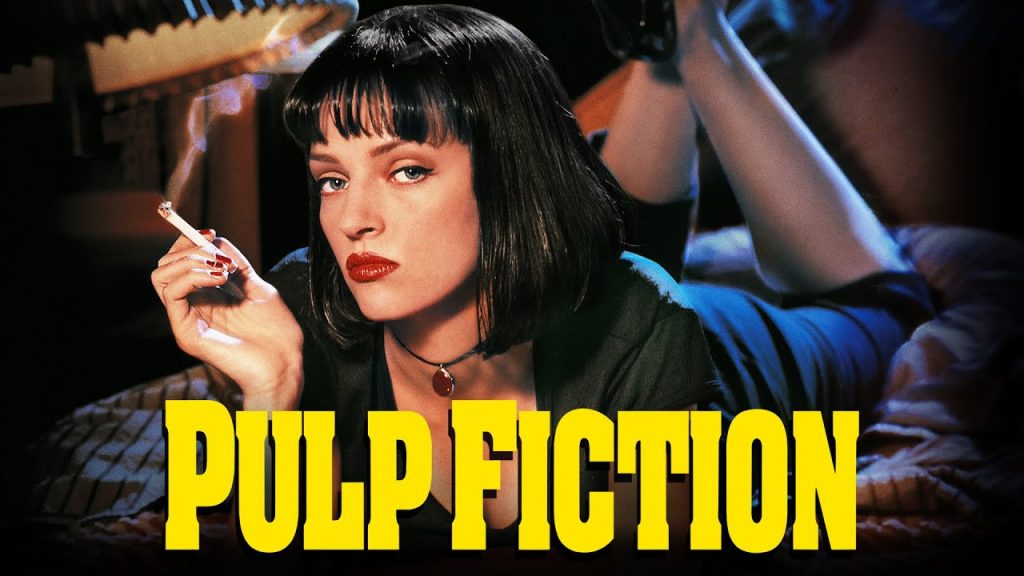 Uma Thurman como Mia Walace em no clássico "Pulp Fiction" de Quentin Tarantino. Otageek