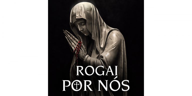Poster do filme Rogai Por Nós, produzido por Sam Raimi com o astro Jeffrey Dean Morgan. - Otageek