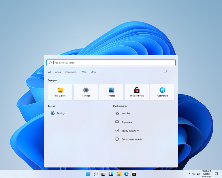 Primeiras imagens do novo sistema operacional Windows 11
